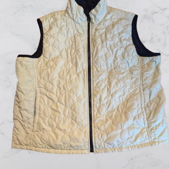 Eddie Bauer reversible black and bright lime green vest Size: XL - Picture 1 of 7